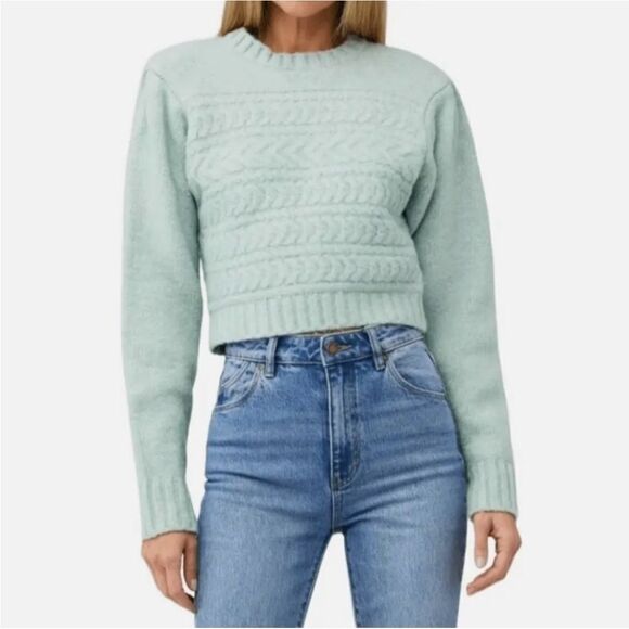 NWT for love and lemons dominique cropped sweater - Picture 2 of 8